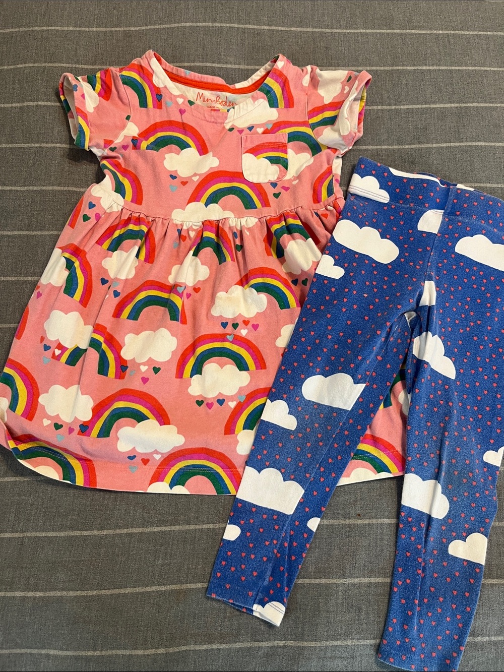 Mini Boden dress w/leggings